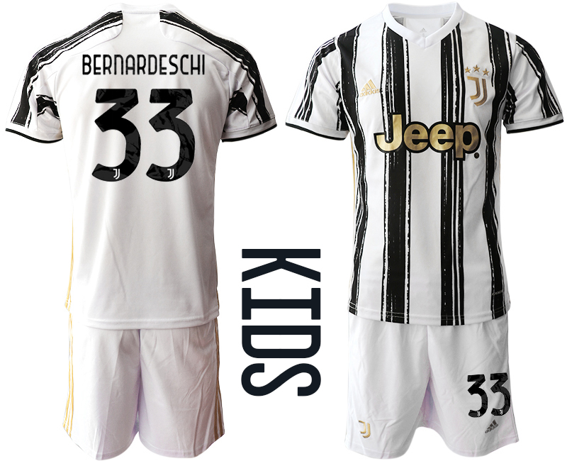 Youth 2020-2021 club Juventus home #33 white Soccer Jerseys->juventus jersey->Soccer Club Jersey
